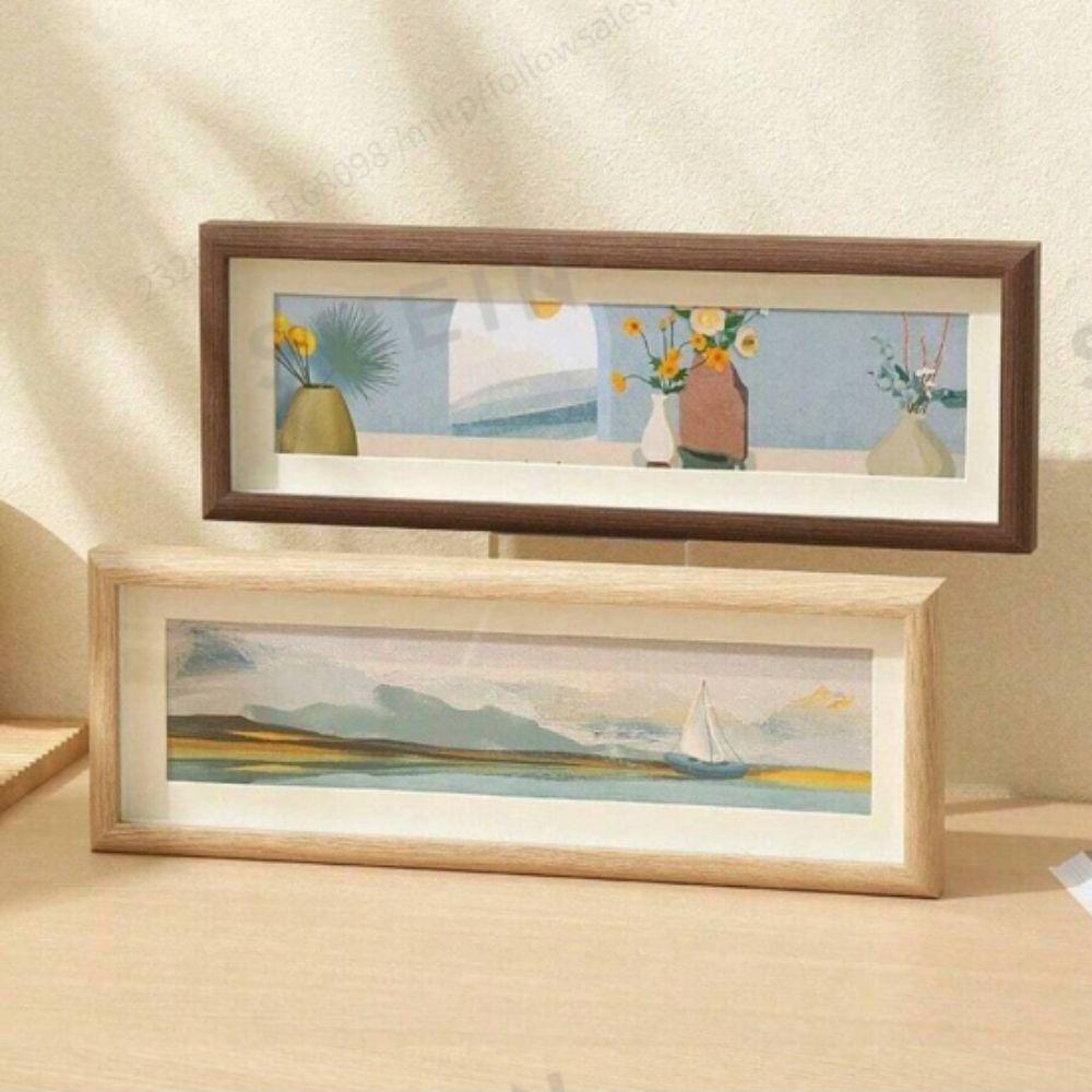 Holz Display Fotorahmen Minimalistischer Fotorahmen Modisches Holz Foto Rack Zuhause