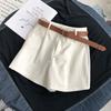 Women's High Waist Summer Workwear Shorts - Korean Style Loose A-Line Wide Leg Pants, Slimming and Casual, 2026 Trendy.