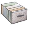 1pc Large Capacity Quilt Cover Storage 5Grids Bed Sheet Down Jacket Bath Towel Organizer Mesh Compartment Space Save Storage Box