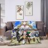 Fairy Tail Flannel Blanket  Super Warm Throw Blanket for Living Room Decorative Fluffy Bedspread Sofa Bed Cover