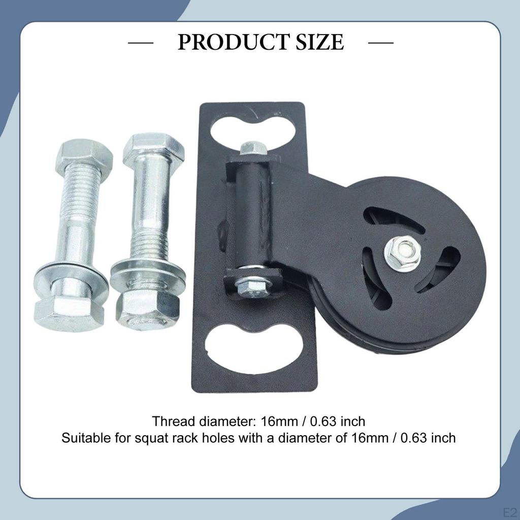 Squat Rack Cable Pulley DIY Fitness Project for Exercise Machine Home Gym