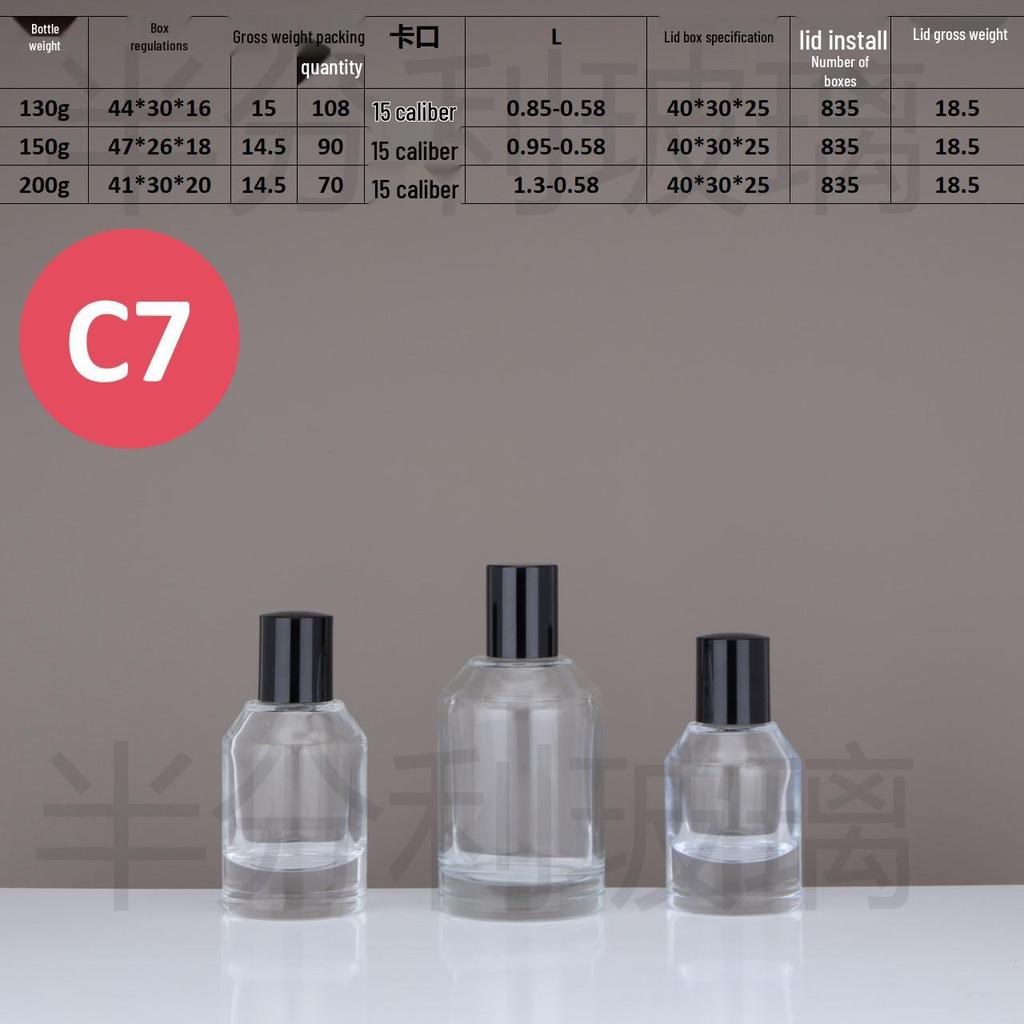 Bayonet Spot Glass Perfume Bottle: Portable 30ml, 50ml, 100ml Dispenser & Sample Bottle