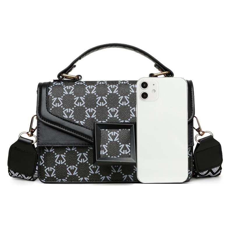 Damen einfache Textur klassische Handtasche neue vielseitige Umhängetasche Temperament modisch Pendler kleine quadratische Tasche Damen