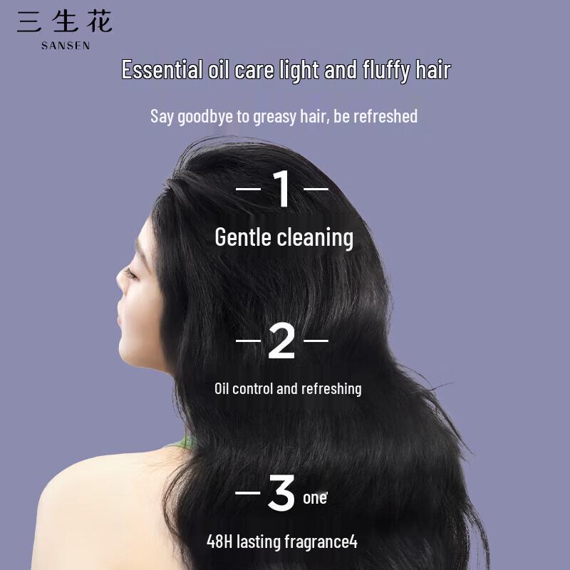 Sansheng Flower Essential Oil Fragrance Hair & Body Wash Set