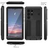Metal Bumper Case With Shockproof Air Cushion Hidden Kickstand Galaxy S25 Ultra S24 S23 S22