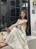 French First Love White Suspender Dress Women's Summer New Seaside Vacation Sleeveless Fairy Beach Skirt