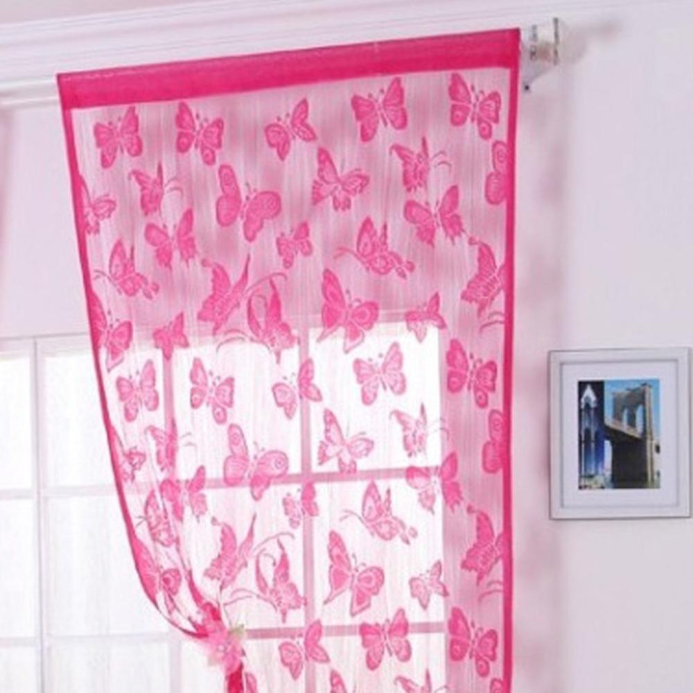 Line Curtain Door Curtain Solid Color Tassel Curtain Butterfly String Curtain Home Decor