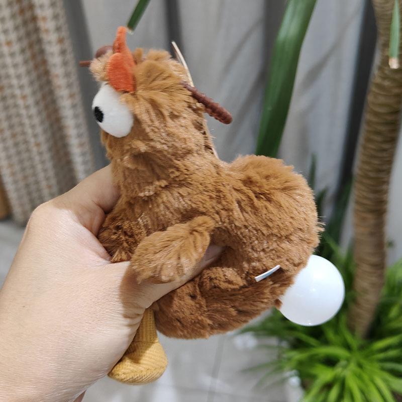12Cm Cute Squeaky Chicken Plush Keychain Cute Animals Plush Toy Pendant Chicken Doll Keyring Girl Women Bag Accessories Gifts