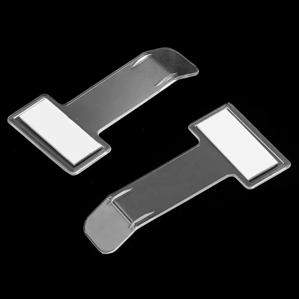 2PCS Transparent Car Parking Ticket And Receipt Card Holder Clip Universal Vehicle Windscreen Sticker Plastic Car Accessories