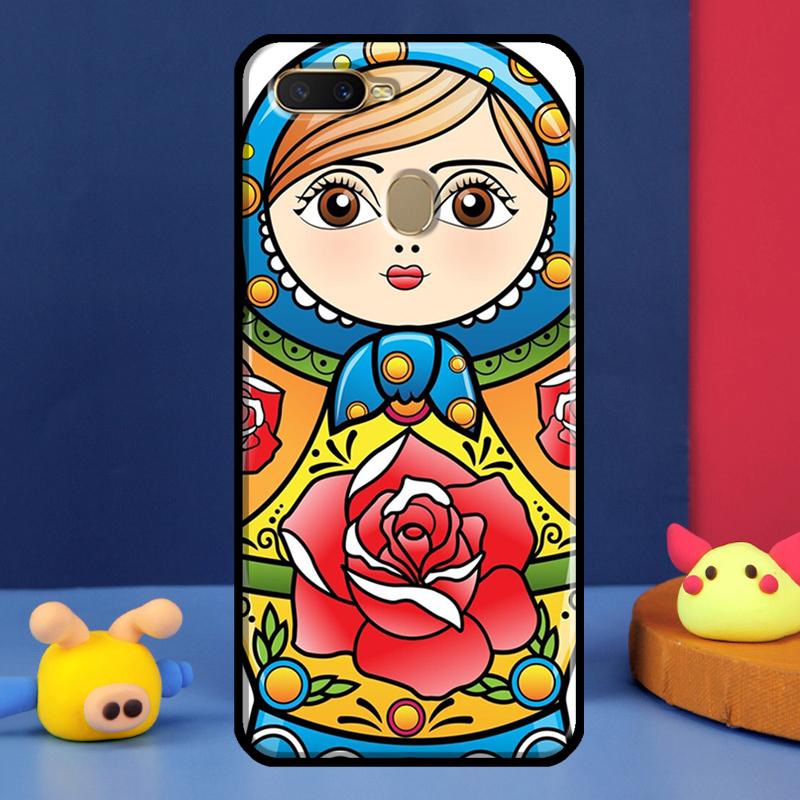 Russian Nesting Doll Case For Oppo A91 A5 A9 A16 A76 A96 A58 A78 A98 A52 A72 A74 A94 A54 S A57 A77 A15 A17 Cover