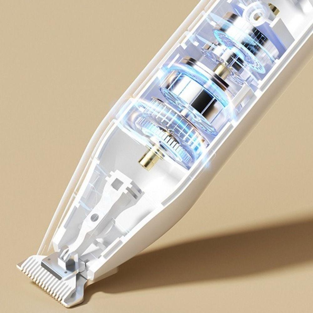 Elektrischer Tierhaarschneider Professioneller Leiser Betrieb Haustierpflege Schermaschine USB-Aufladung mit LED Hundepfoten-Trimmer Reinigungspflege