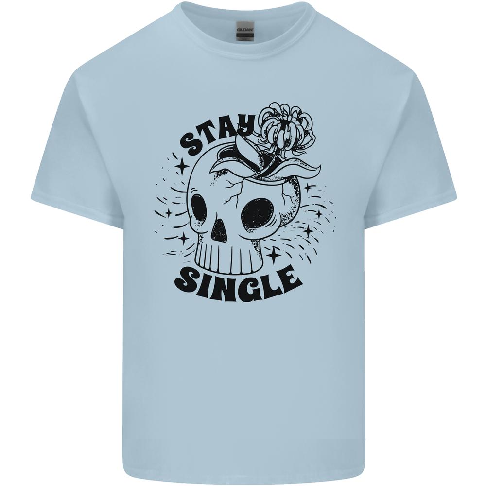 Stay Single Anti Valentines Singles Day Skull Kids T-shirt Childrens XL