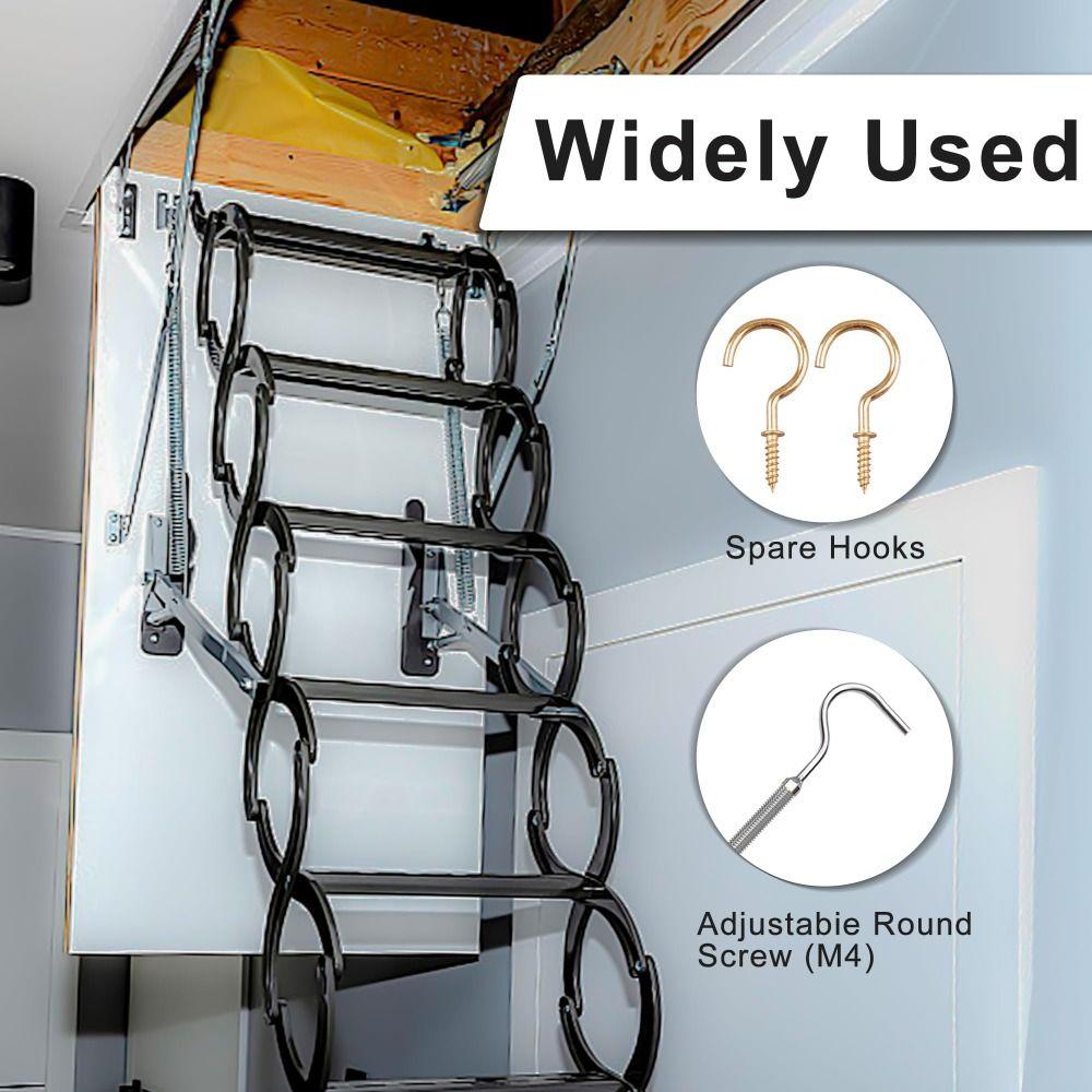 Retractable Attic Ladder Pull-Down System Kit Splicing Ladder Pull-Down Tool For Home,Loft Hotel