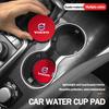 2Pcs Suede Leather Coaster Car Water Cup Anti-slip Pad Mat Auto Interior For Volvo XC60 XC90 V40 V60 S60 V50 V90 S80 C40 V70 C30