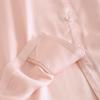 Premium Cotton Silk Satin Couple Pajamas: Women's Spring/Summer Set and Men's Long Sleeve Pants Set