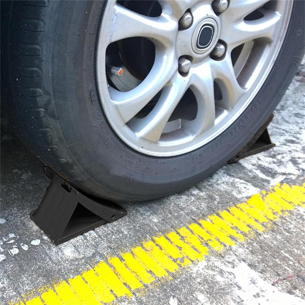Tire Brake Wheel Chock | Foldable & Expandable | Stable Tire Stopper for Car, SUV, Trailer & RV Foldable Heavy Duty Metal Wheel