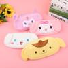 Korean-Style Cartoon Plush Pencil Case: Women's Handbag, Cute Embroidery, Large Capacity Stationery Box