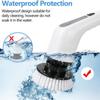7 In 1 White Wireless Electric Cleaning Brush Window Wall Cleaner Electric Turbo Scrub Brush Rotating Scrubber Kitchen Bathroom Cleaning Tools
