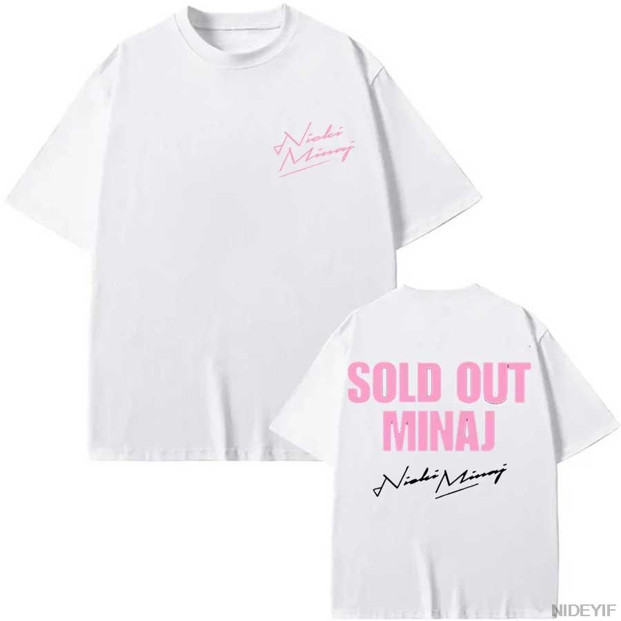 2024 Rapper Nicki Minaj Graphic Print Tshirt Unisex Unisex Hip Hop Casual T-Shirts Unisex Vintage Tees Male Oversized Streetwear P8
