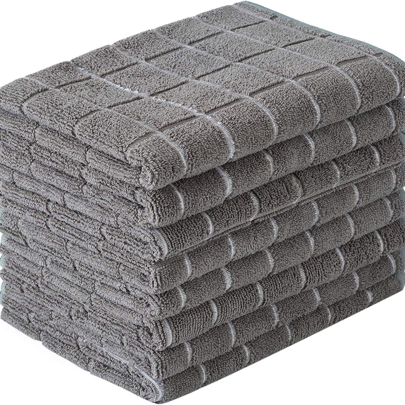 

4 шт. Кухонные полотенца из микрофибры, Салфетки для посуды, Классические вафельные кухонные полотенца, Бытовые чистящие средства для дома 4pcs