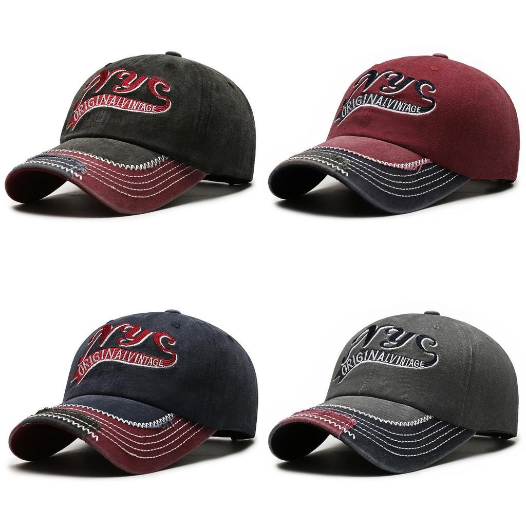 Adjustable Retro Soft Top Baseball Cap With Unique Lettering For All Seasons