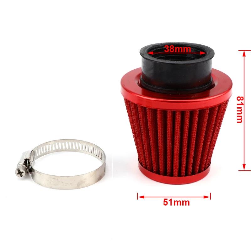Universal 38mm Motorbike Air Filter Intake Induction Kit For GY6 50cc 110cc 125cc Motorcycle Scooter ATV Dirt Bike 45mm48mm 58mm Air Filters 7