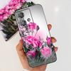 For Motorola Moto Edge 40 Neo 5G Case Black Matte Cases With Pattern Print Soft Liquid Silicone Cover For Motorola Edge40 Fundas