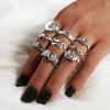 Serpentine Joint Ring Star Diamond Ring 9-Piece Set Diamond Set Ring Jewelry