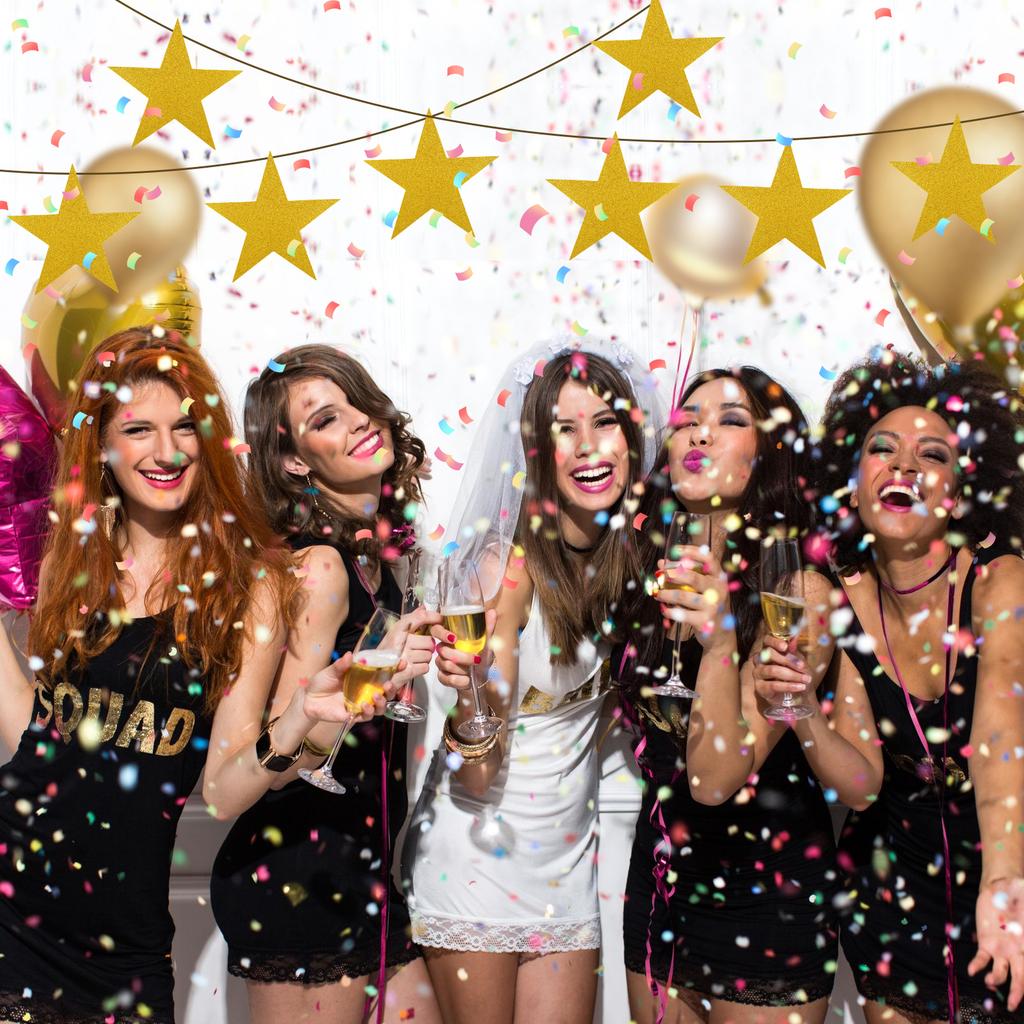 180 szt. Brokatowe wycinanki gwiazd, dwustronnie drukowane papierowe wycinanki gwiazd, wycinanki z tektury gwiazd do malowania DIY, brokatowe wycinanki gwiazd, konfetti