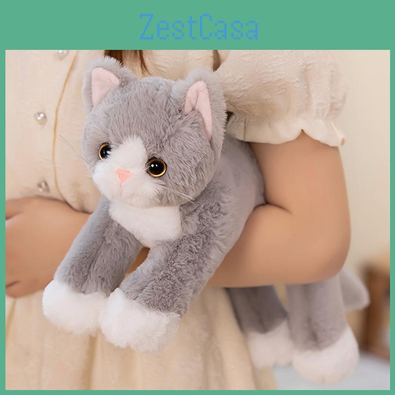 Plush Toy Cat Cartoon Stuffed Animal Doll Bedroom Decoration Kids Cute Gift