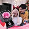 Soap Popular Artificial Single Creative Jewelry Soap Flower Rose Box Gift Silver 925 Necklace for Silver 925 Wedding White Day Day Day [Laluna]