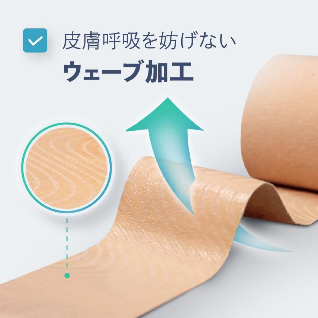 Kinesiology Tape 75mm x 5m 4 rolls for fingers C&G included, stretchable, marathon, knees, ankles, wrists,