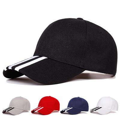 Unisex Three Horizontal Embroidery Baseball Caps Spring and Autumn Outdoor Adjustable Casual Hats Sunscreen Hat