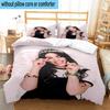 3PCS pop music Dua Lipa 3pcs Bedding,Including 3PCS Duvet Cover And 2pcs Pillowcases Perfect for Christmas,Ideal for Bedroom, Dormitory