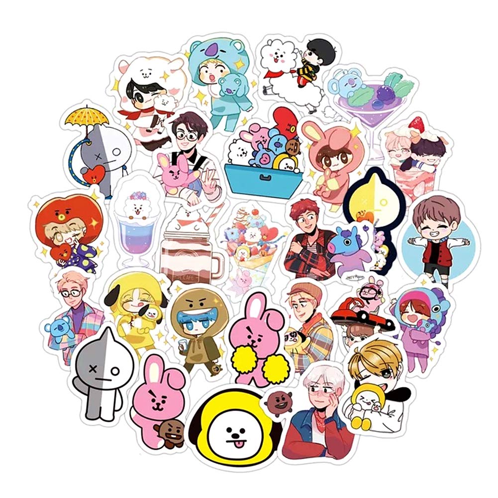 60 Cute Stickers, Cute Stickers, Chibi Stickers, Waterproof Stickers, Suitable