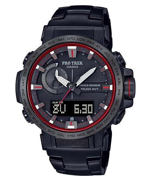 

Casio Pro Trek Men s Stainless Steel 100M Water Resistant Digital Alarm Quartz Watch PRW-60YT-1 чёрный