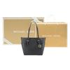 MICHAEL KORS Charlotte Cow Leather Shoulder Bag, Handbag Women's Black 35T0GCFT7L-BLACK