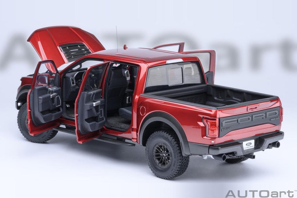 AUTOart Ford Raptor Supercrew 2019 Finished Model Kit 72948 1/18 F-150 (Metallic Red)