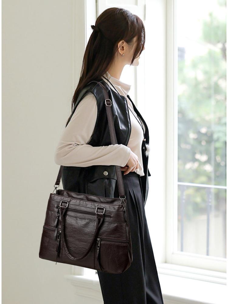 Women Tote Bag Handbags PU Leather Fashion Hobo Shoulder Bags with Adjustable Shoulder Strap KTY