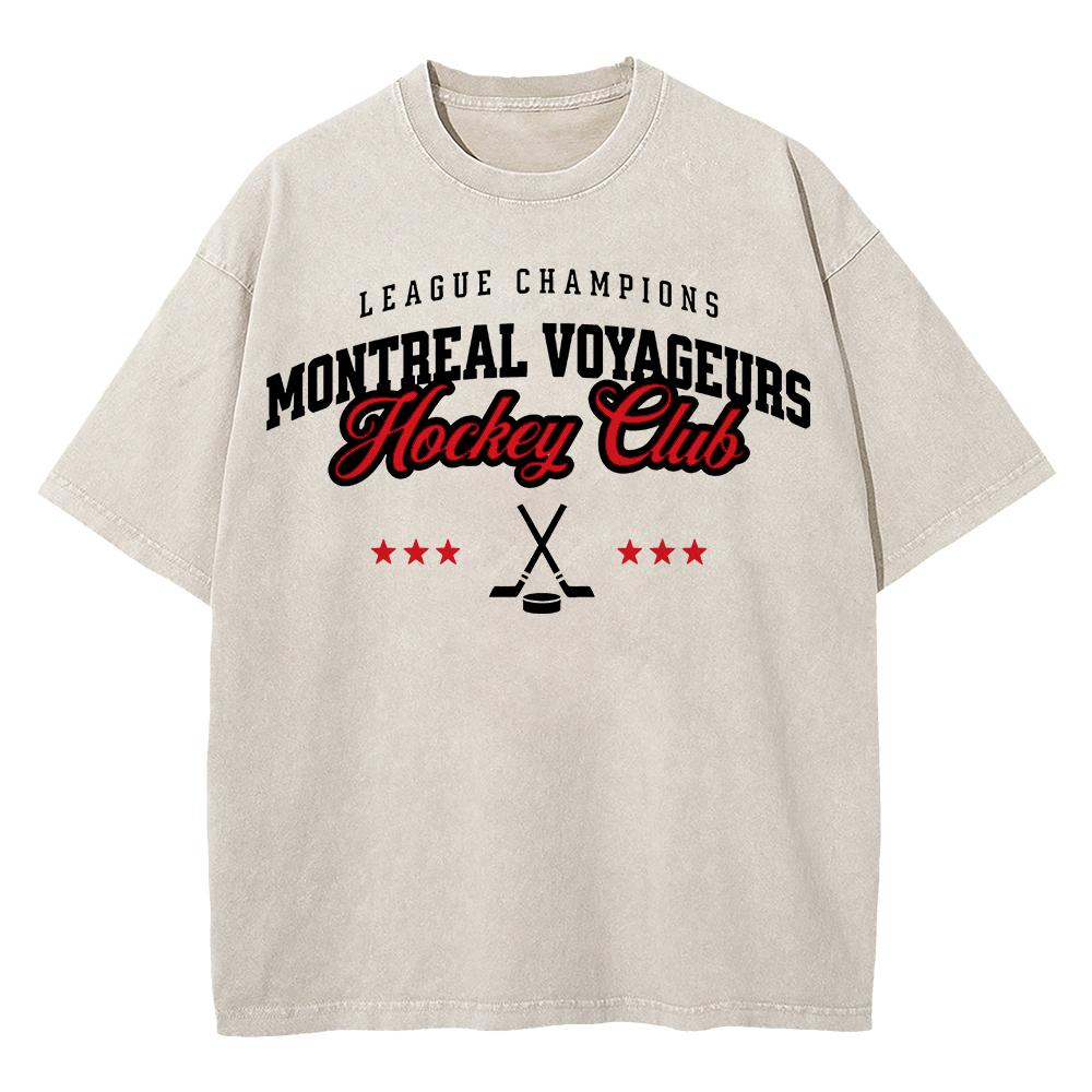 Cotton Vintage Washed  Hollander Montreal Voyageurs Tshirt Fashion Men TV Heated Rivalry Ilya Rozanov  Tees Shirts Tops