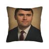 Pillow Cover Charlie Kirk Never Give Up Never Surrender  Cute Funny Pillow Case For Couch Sofa Bedroom Pillowcases