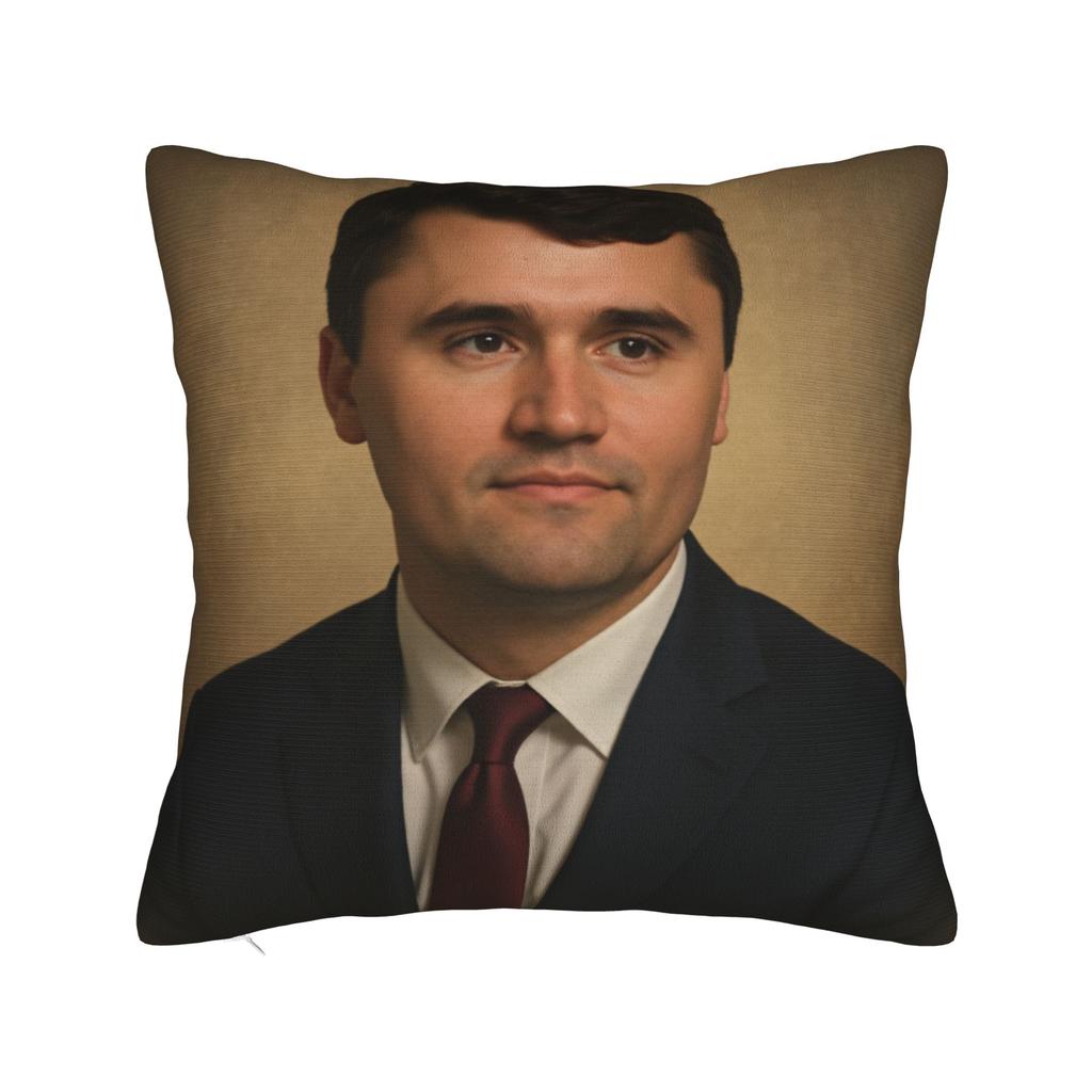 Pillow Cover Charlie Kirk Never Give Up Never Surrender Cute Funny Pillow Case For Couch Sofa Bedroom Pillowcases