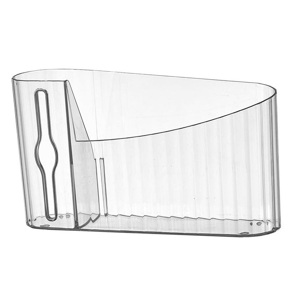 Trash Bag Dispenser Clear Punch Wall Mount Garbage Bag Roll Holder Storage Space Saving for Kitchen Bathroom