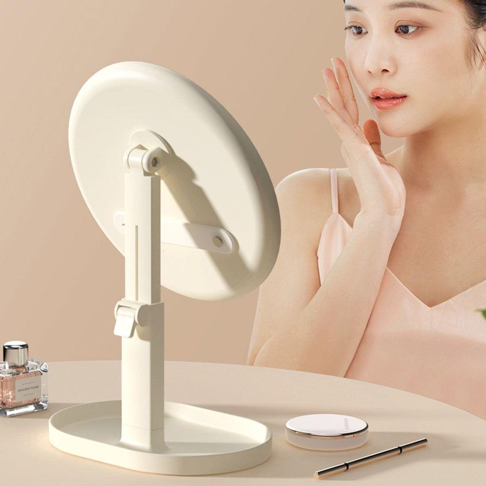 Removable Makeup Mirror with LED Light Tricolor Light Portable Cosmetic Mirror  Beauty
