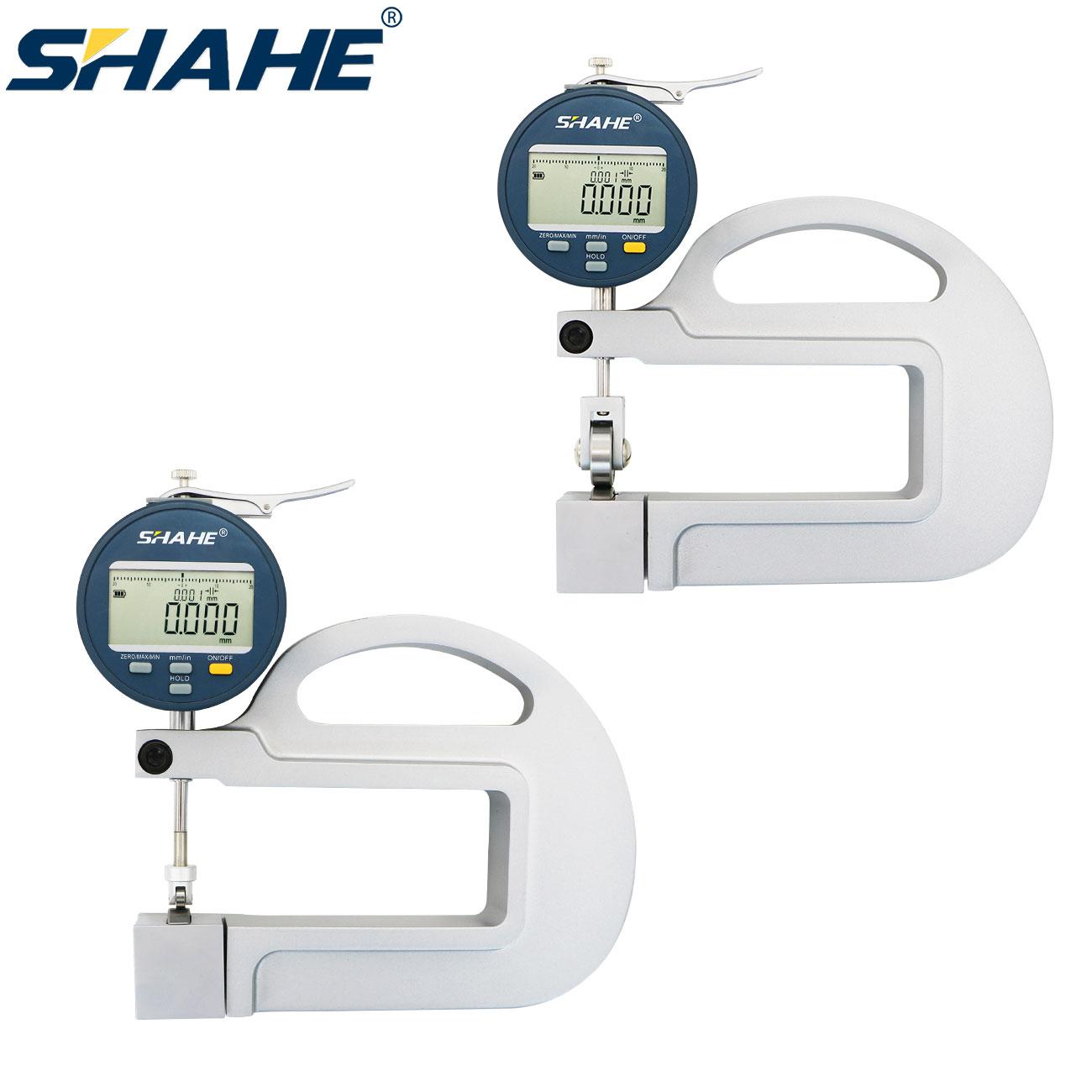 SHAHE 0.001 mm 0-12.7mm Digital Micron Thickness Gauge Paper Leather Thickness Gauge Rubber Thickness Gauge 5335-10A Small