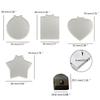 Light Up Hanging Ornaments Rechargeable DIY Acrylic Blank Pendant Charm with Rope for Festival Wedding Party Home Decor