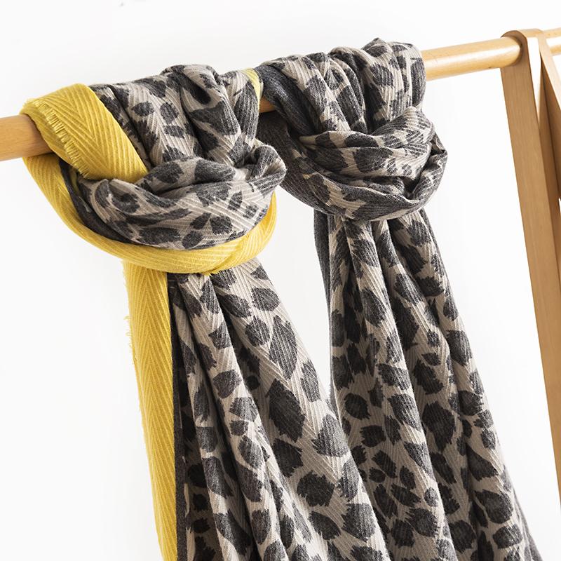 Women Luxury Winter Scarf   Cashmere Scarves Thick Warm Blanket Shawls Wraps Fashion Leopard Foulard Bufanda Echarpe
