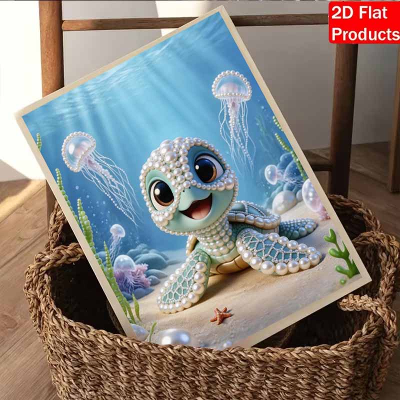 DIY Cute Turtle Pearl Diamond Art Kits Without Frame 30x40cm Gem Art Diamond Painting Kits for Adults/Beginners Gift Idea Home Wall Decor