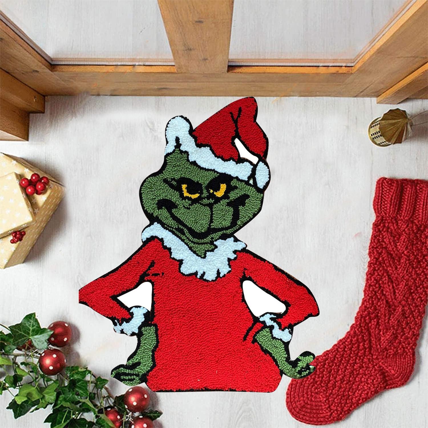 

Рождественский дверной коврик Приветственный коврик - Рождественский коврик для улицы, внутренней входной двери, рождественские украшения для дома, коврик для декора кухни с Рождеством One Size