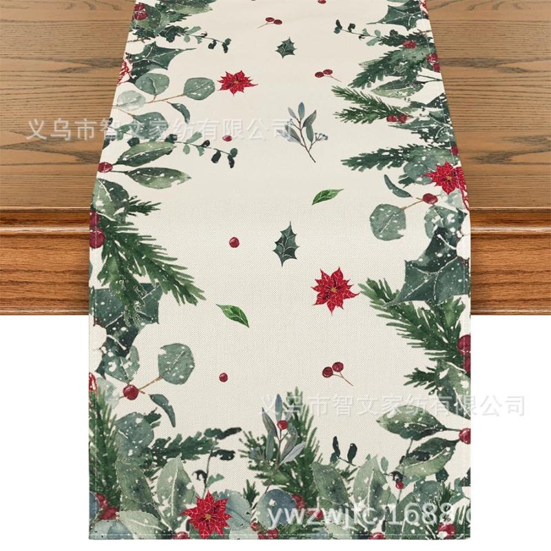 Weihnachts-Tischläufer Winter-Tischläufer Dekoration Tischläufer